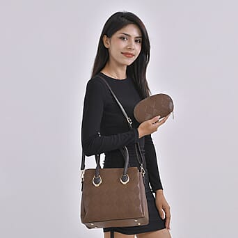 https://tjcuk.sirv.com/Products/77/6/7767435/PU-Embossed-Crossbody-Bag-Size-28x12x25-cm-Brown-Black_7767435_1.jpg?w=342&h=342