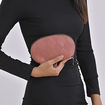 https://tjcuk.sirv.com/Products/77/6/7767438/PU-Embossed-Crossbody-Bag-Size-28x12x25-cm-Pink-Black_7767438_2.jpg?w=342&h=342