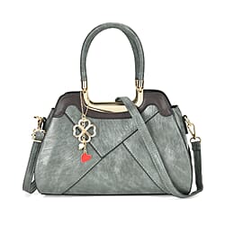 PU Patterned Crossbody Bag (Size 31x13x21 cm) - Black & Black