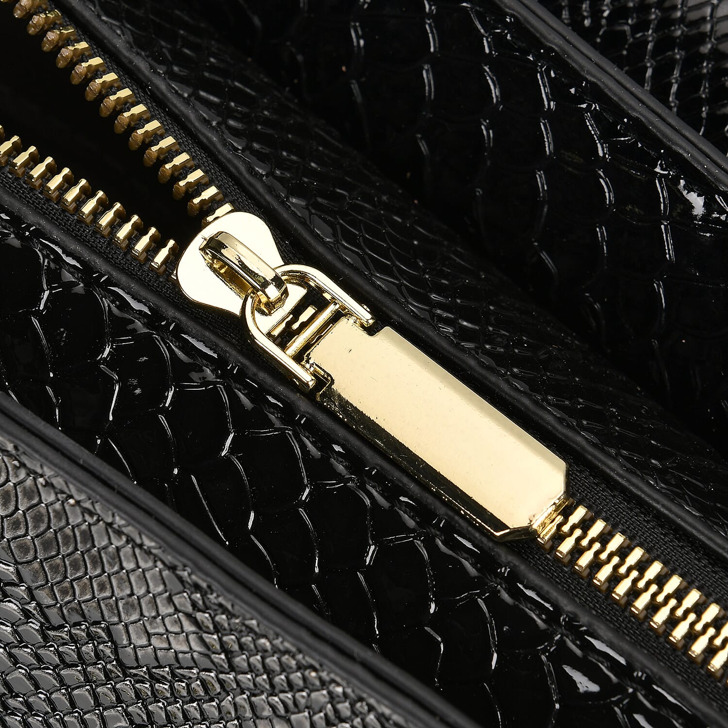 Designer Inspired- Elegant Snake-Print Embossed Satchel Handbag - Grey