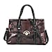 Designer Inspired- Elegant Snake-Print Embossed Satchel Handbag