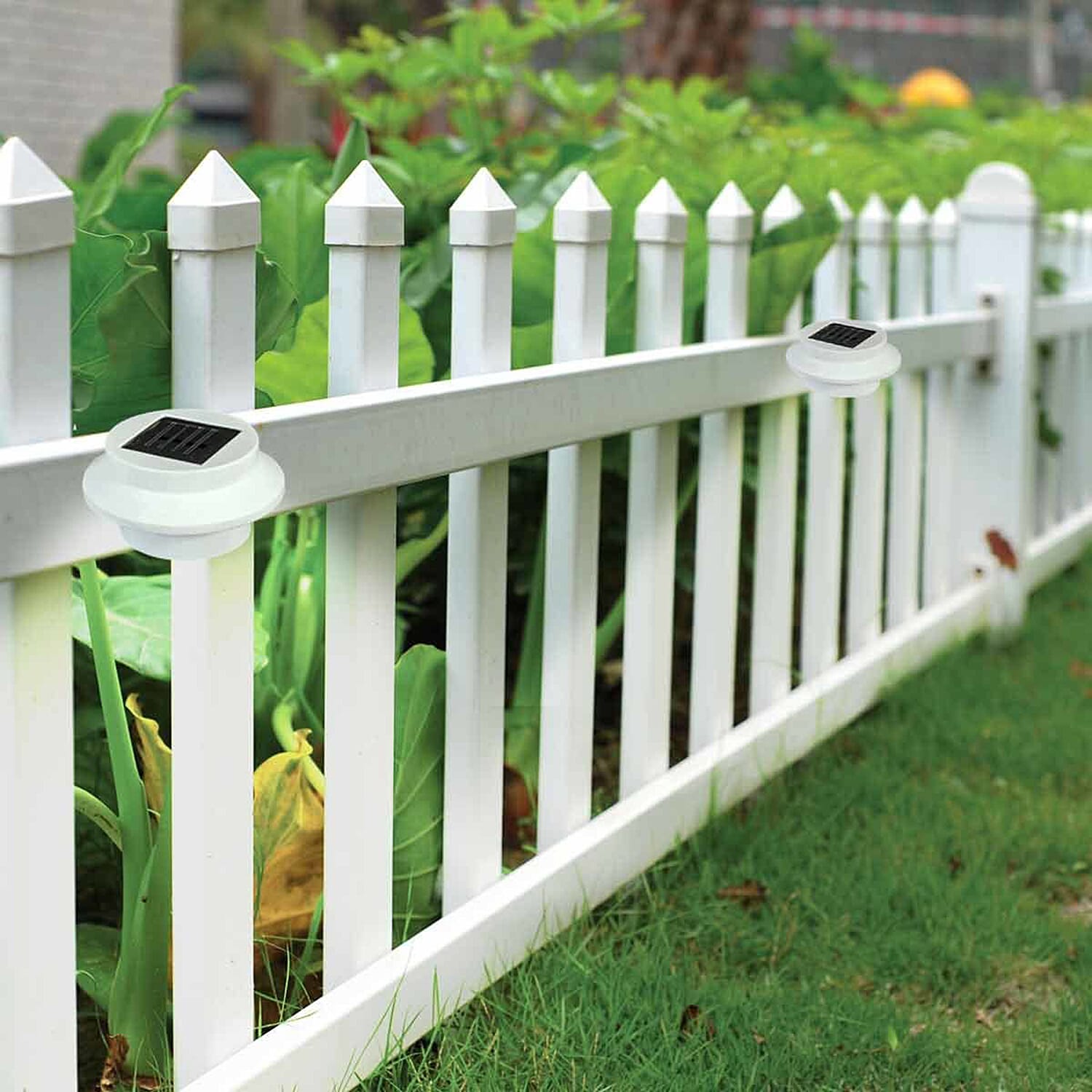 Outdoor LED Gutter - Fence Solar Light- White