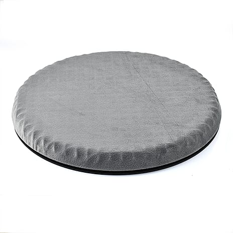 360 Degree Rotating Base Flexible Gel Seat Cushion - Breathable & Washable With Cover.