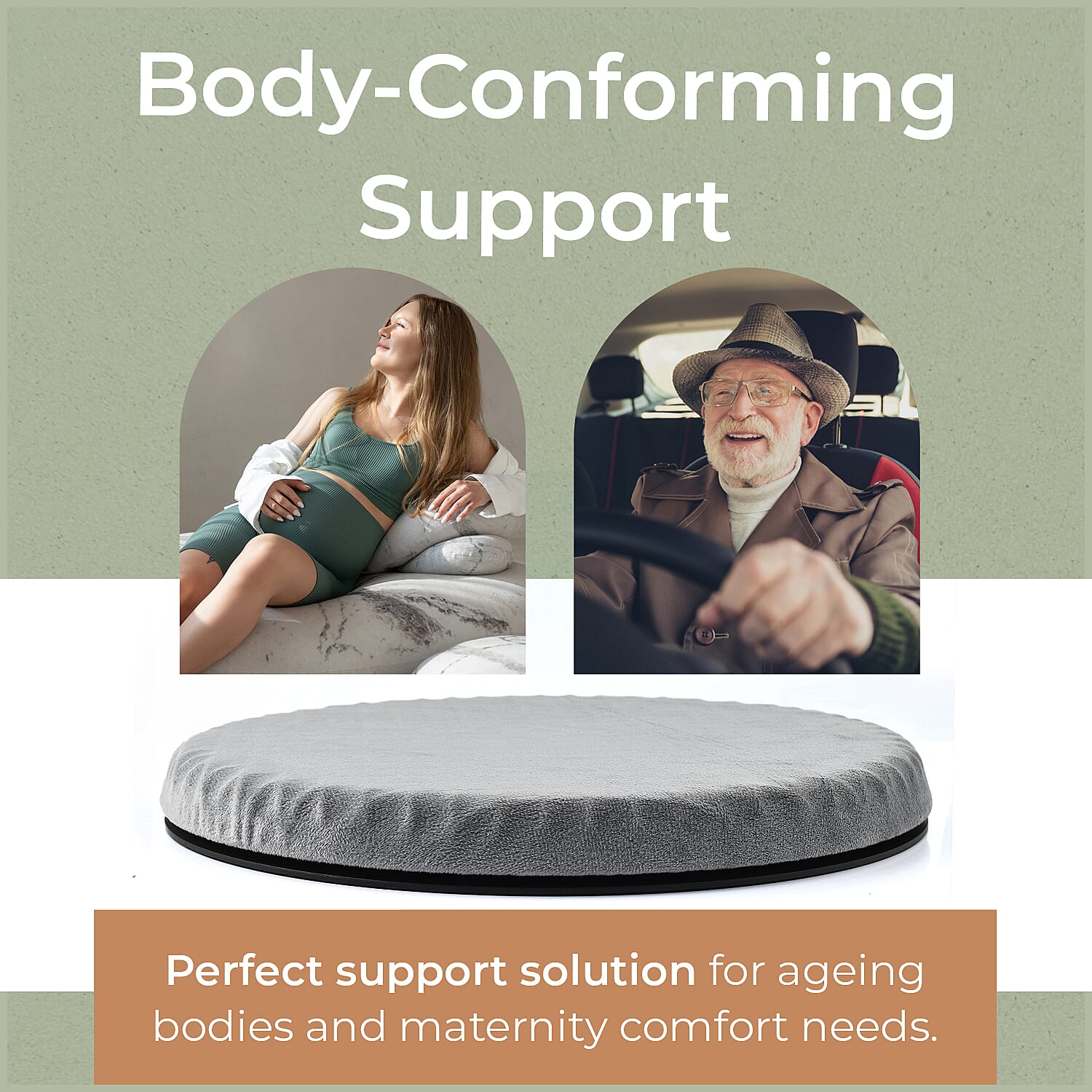 360 Degree Rotating Base Flexible Gel Seat Cushion - Breathable - Washable With Cover. 360 Degree Rotating Base Flexible Gel Seat Cushion - Breathable - Washable With Cover.