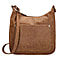 Designer Closeout - Enrico Benetti Leatherette Crossbody Bag - Camel