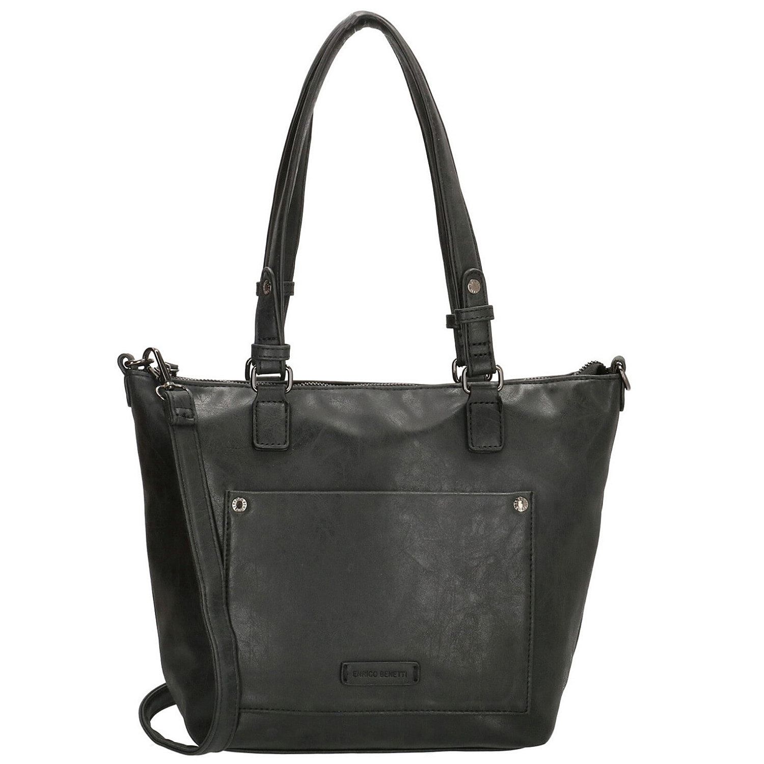Enrico-Benetti-PU-Handbag-Sample-Size-23x10x26-cm-Black