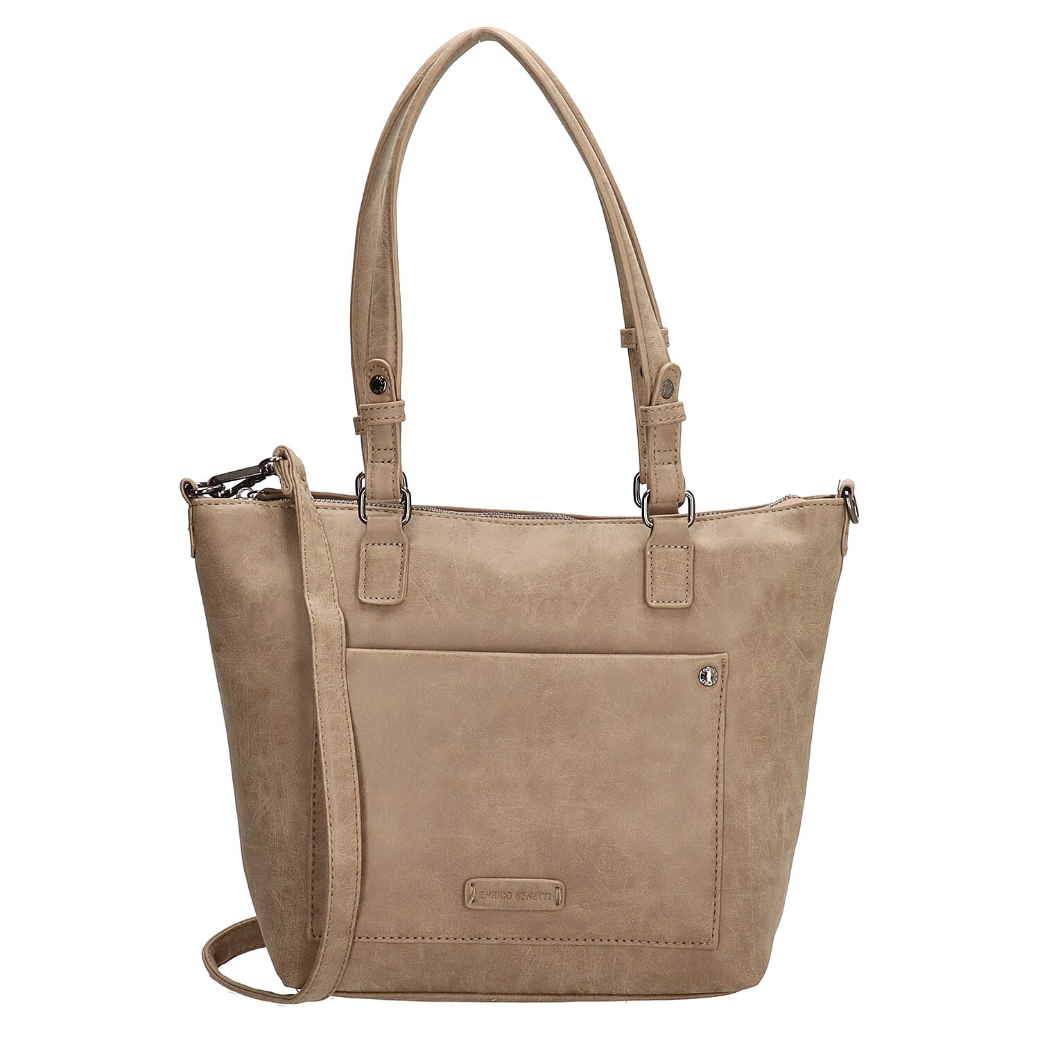 Designer Closeout - Enrico Benetti Shoulder Bag - Midtaupe