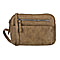 Designer Closeout - Enrico Benetti Crossbody Bag with Exterior Zipped Pocket - Grey