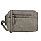 Designer Closeout - Enrico Benetti Crossbody Bag with Exterior Zipped Pocket - Midgrey