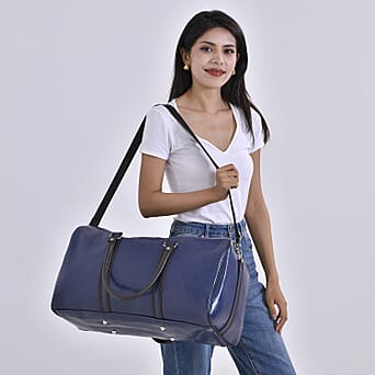 https://tjcuk.sirv.com/Products/77/6/7768224/PU-Solid-Travel-Bag-Size-51x26x28-cm-Navy-Black_7768224_1.jpg?w=342&h=342