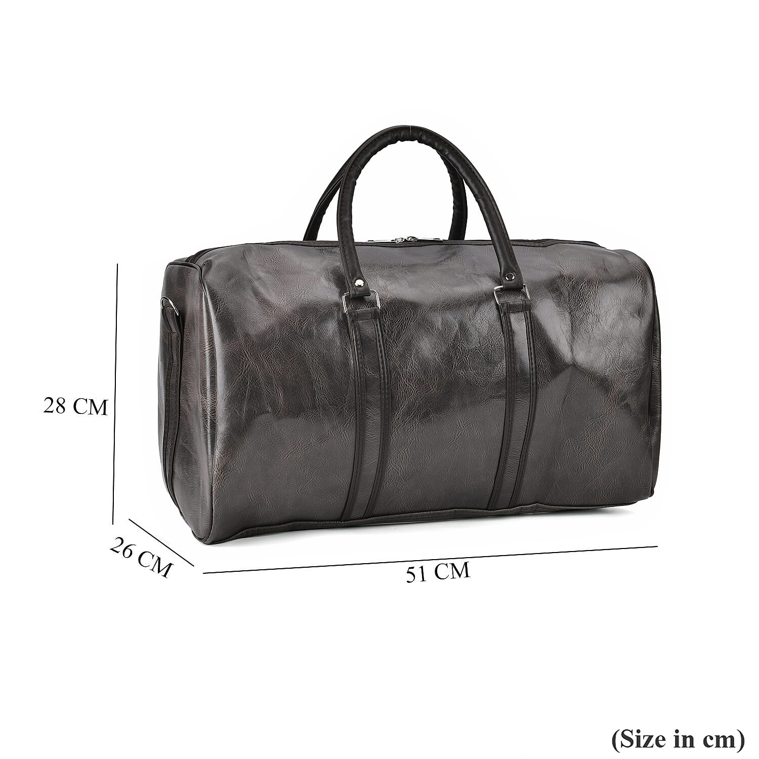 Designer Inspired Solid Travel Duffle Bag (Size 51x26x28 cm) - Olive