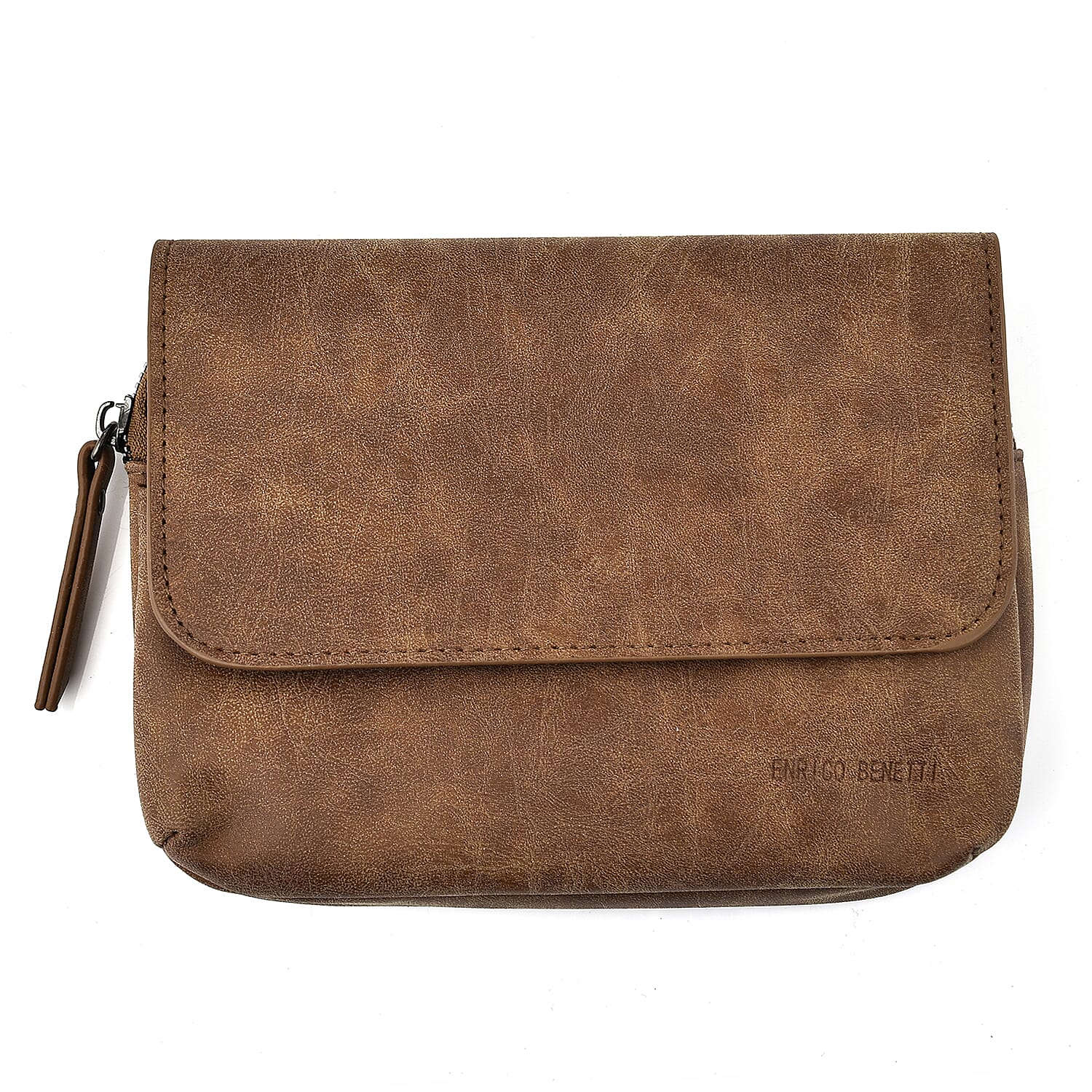 Designer Closeout - Enrico Benetti Crossbody Bag with Shoulder Strap - Camel