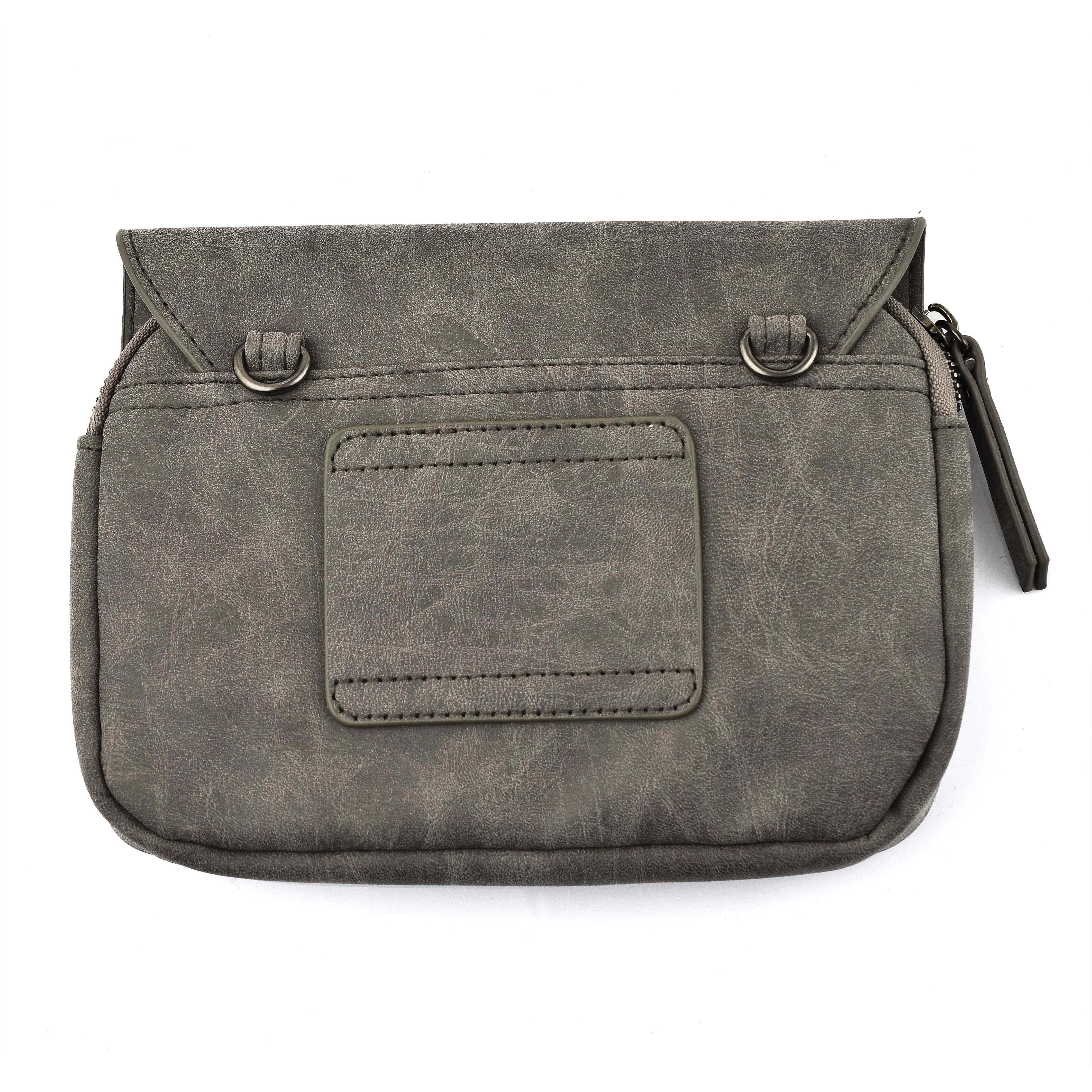 Designer Closeout - Enrico Benetti Crossbody Bag with Shoulder Strap - Midgrey