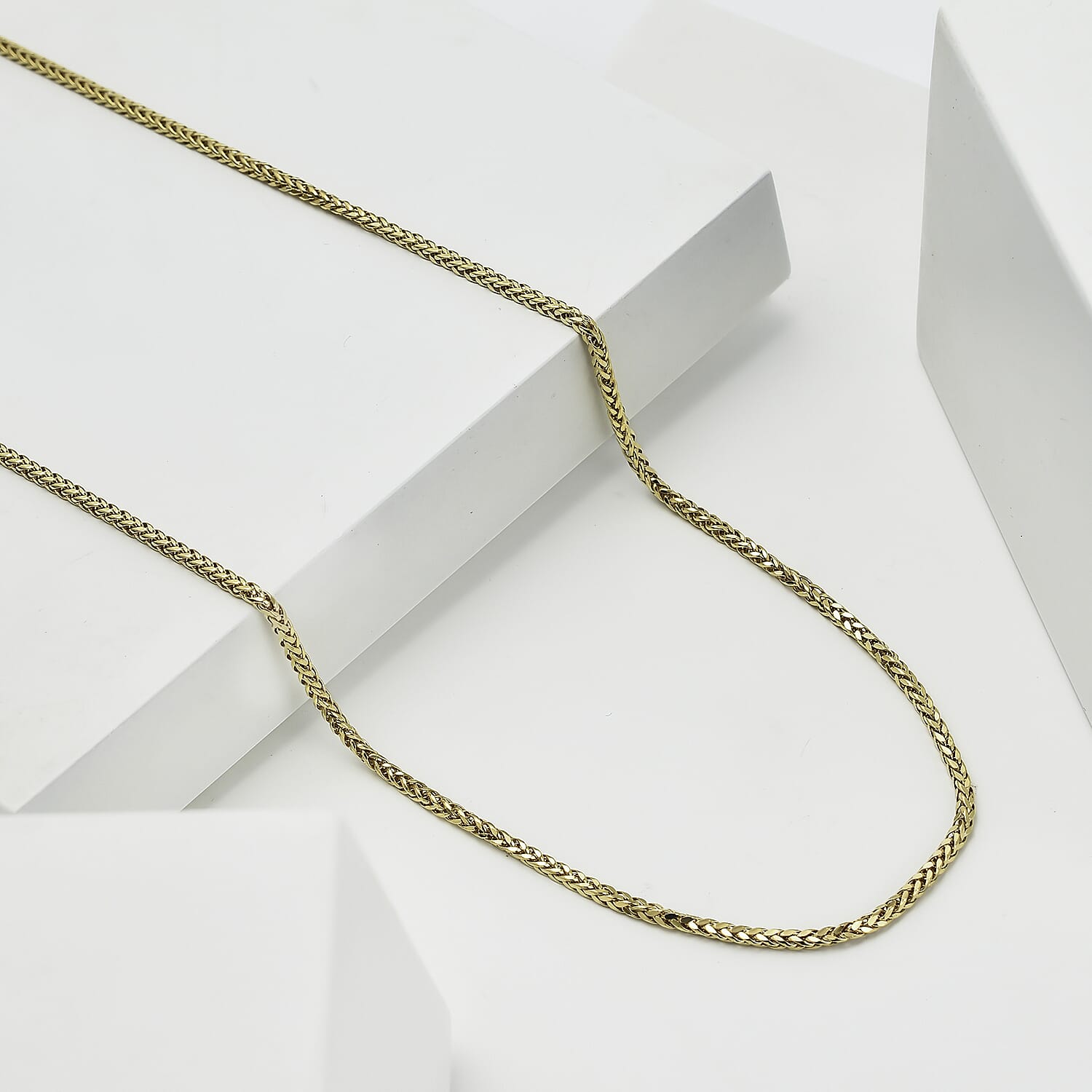 Hatton Collection - 9K Yellow Gold Spiga Diamond Cut Necklace (Size - 20)