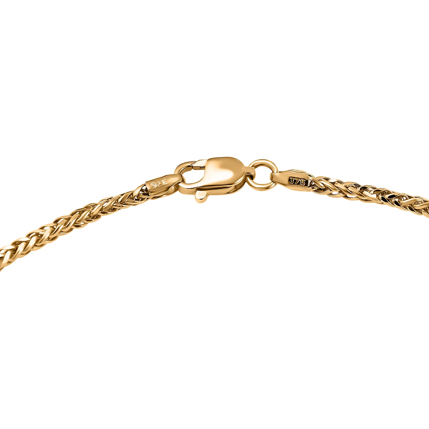 Hatton Collection - 9K Yellow Gold Spiga Diamond Cut Necklace (Size - 20)