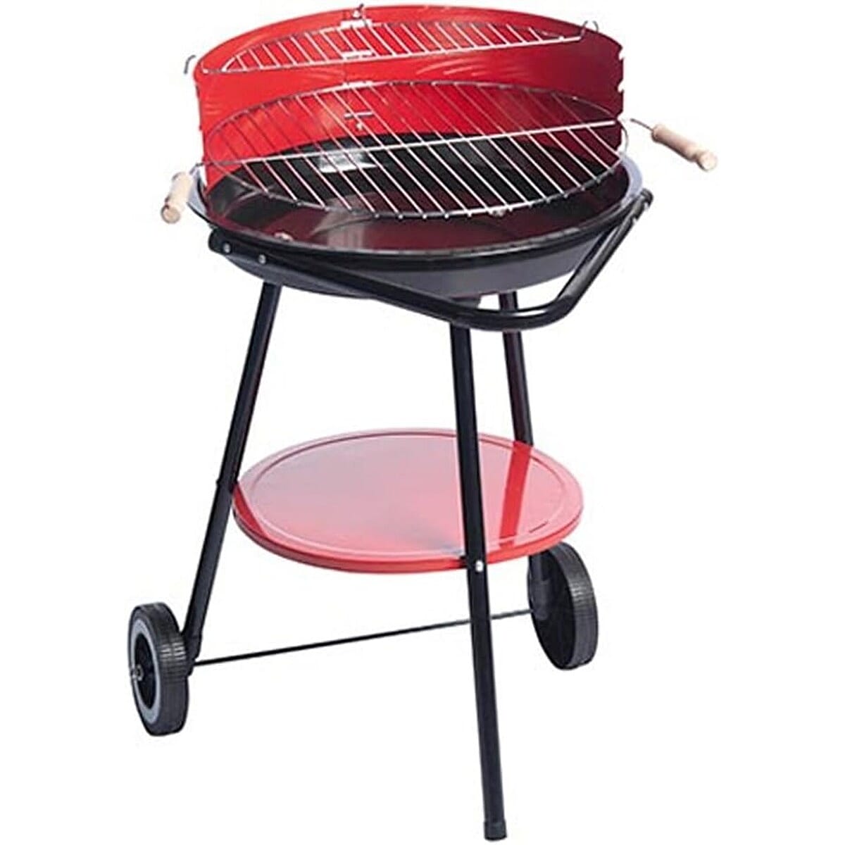 Portable Charcoal BBQ - Red & Black