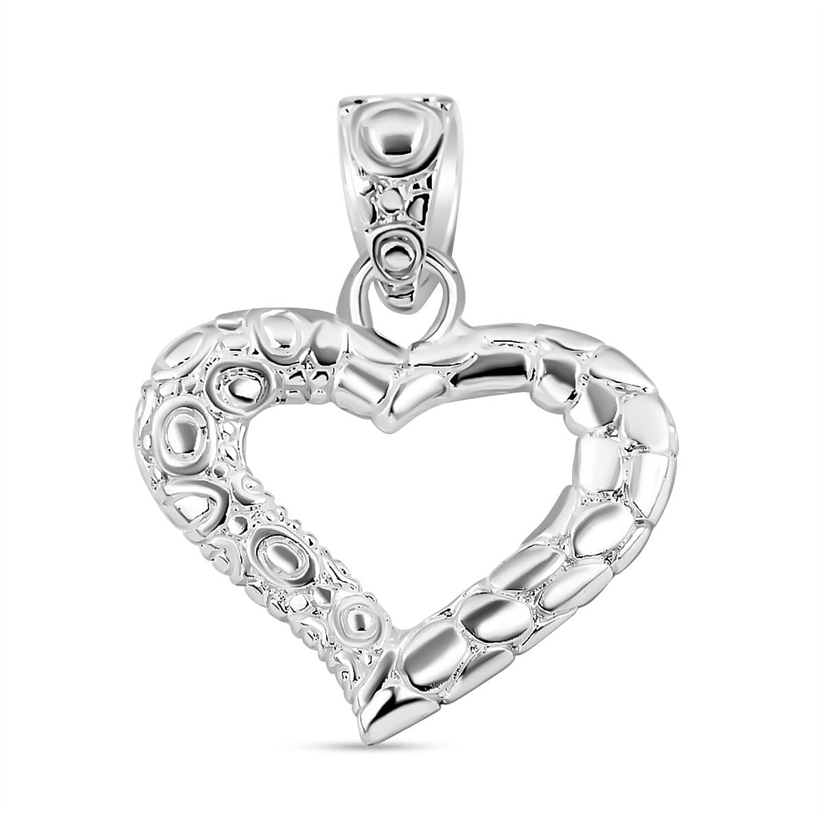 Sterling Silver Heart Pendant,  Silver Wt. 5 Gms