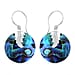 Abalone Shell Drop Earrings in Sterling Silver