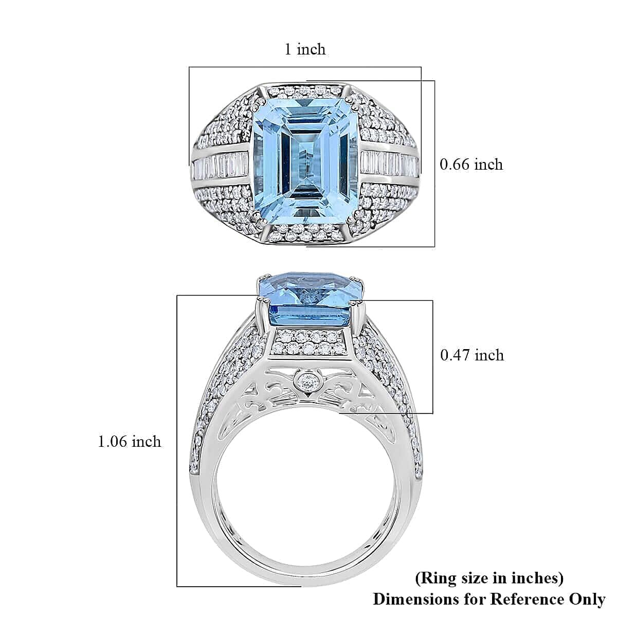 Certified and Appraised RHAPSODY 950 Platinum AAAA Santa Maria Aquamarine, Diamond Ring 7.85 Ct