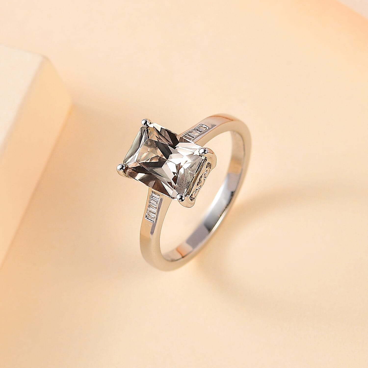 RHAPSODY  950 Platinum AAAA Turkizite & Diamond Ring 2.68 Ct.