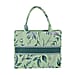 Designer Inspired Closeout - Floral Pattern Tote Bag with Handle Drop - Blue Floral