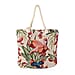 Jute Elephant Printed Tote Bag with Long Handle Drop - Multi