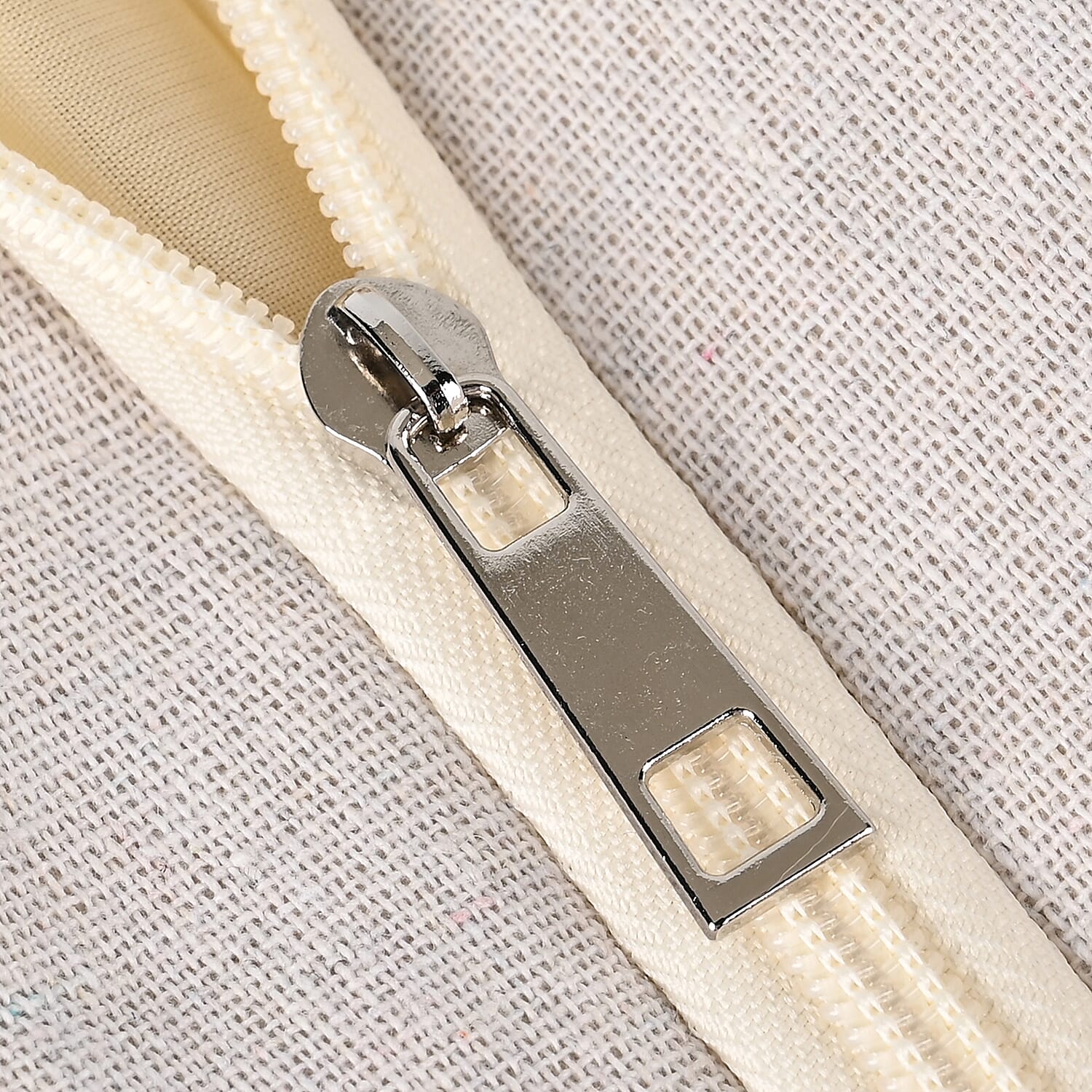 Jute Minority Printed Tote Bag with Long Handle Drop - Multi