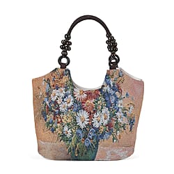 Jute Tote Bag with Zipper Closure