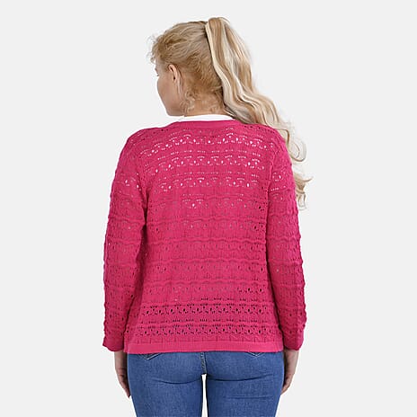 La Marey Knit Bolero (Size L 16-18) - Pink