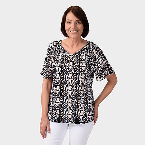 Maison Crinkle Top (Size M) - Mono