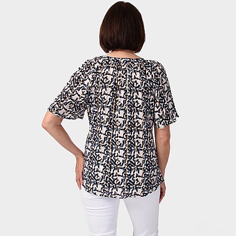 Maison Crinkle Top (Size XL) - Mono