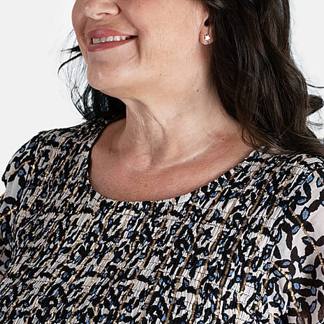 Maison De Nimes Crinkle Dress (Size M) - Blue