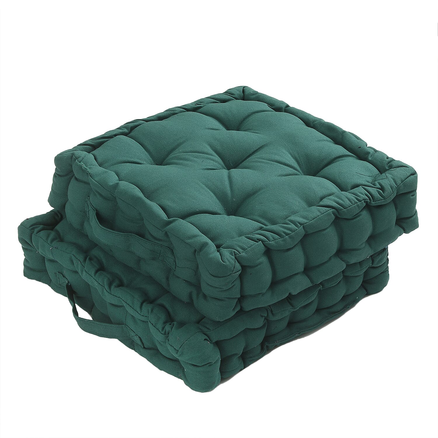 Cotton Solid Cushion Cover (Size 40x8 ) - Dark Green