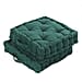 Set of 2 Solid Colour Floor Cushion - Navy