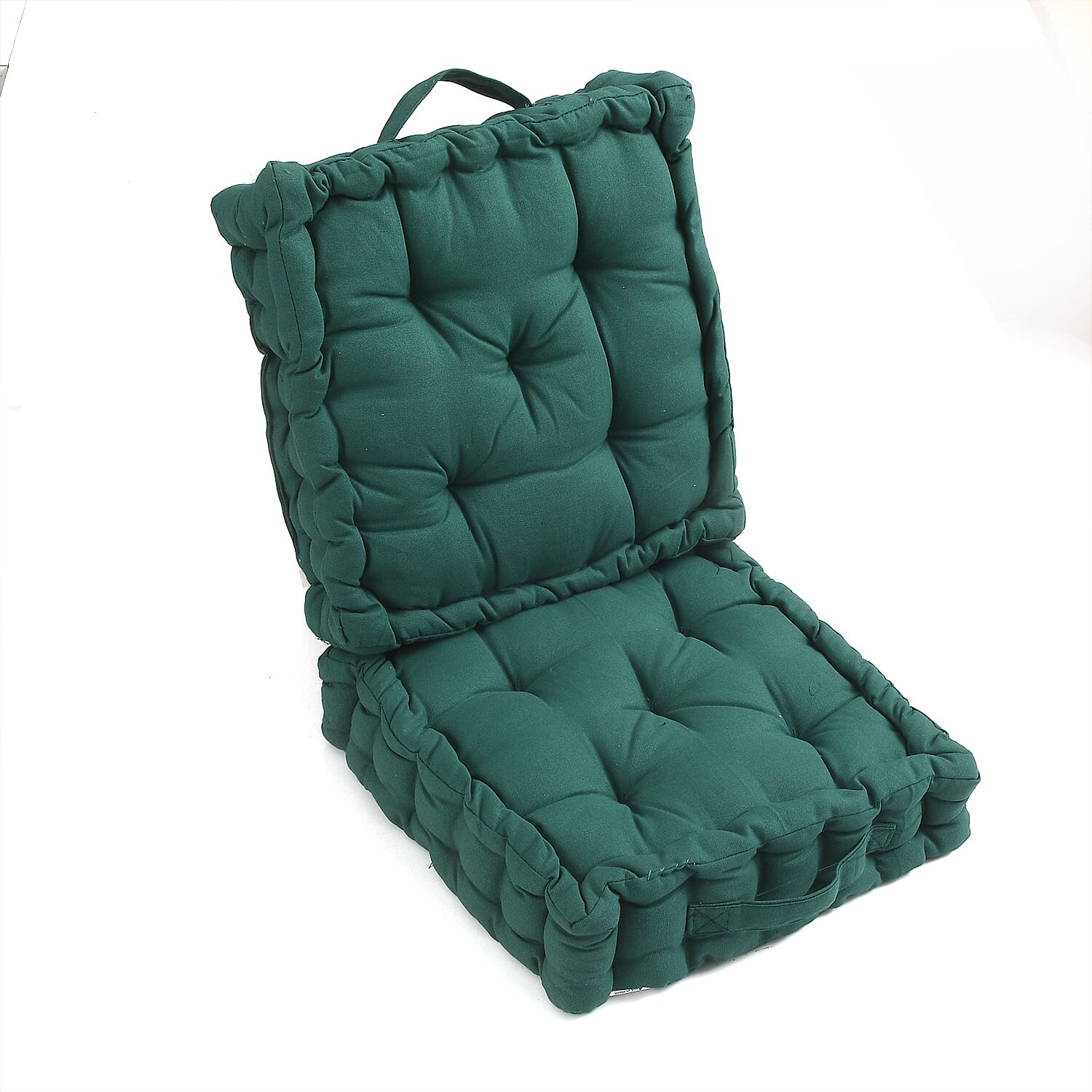 Cotton Solid Cushion Cover (Size 40x8 ) - Dark Green