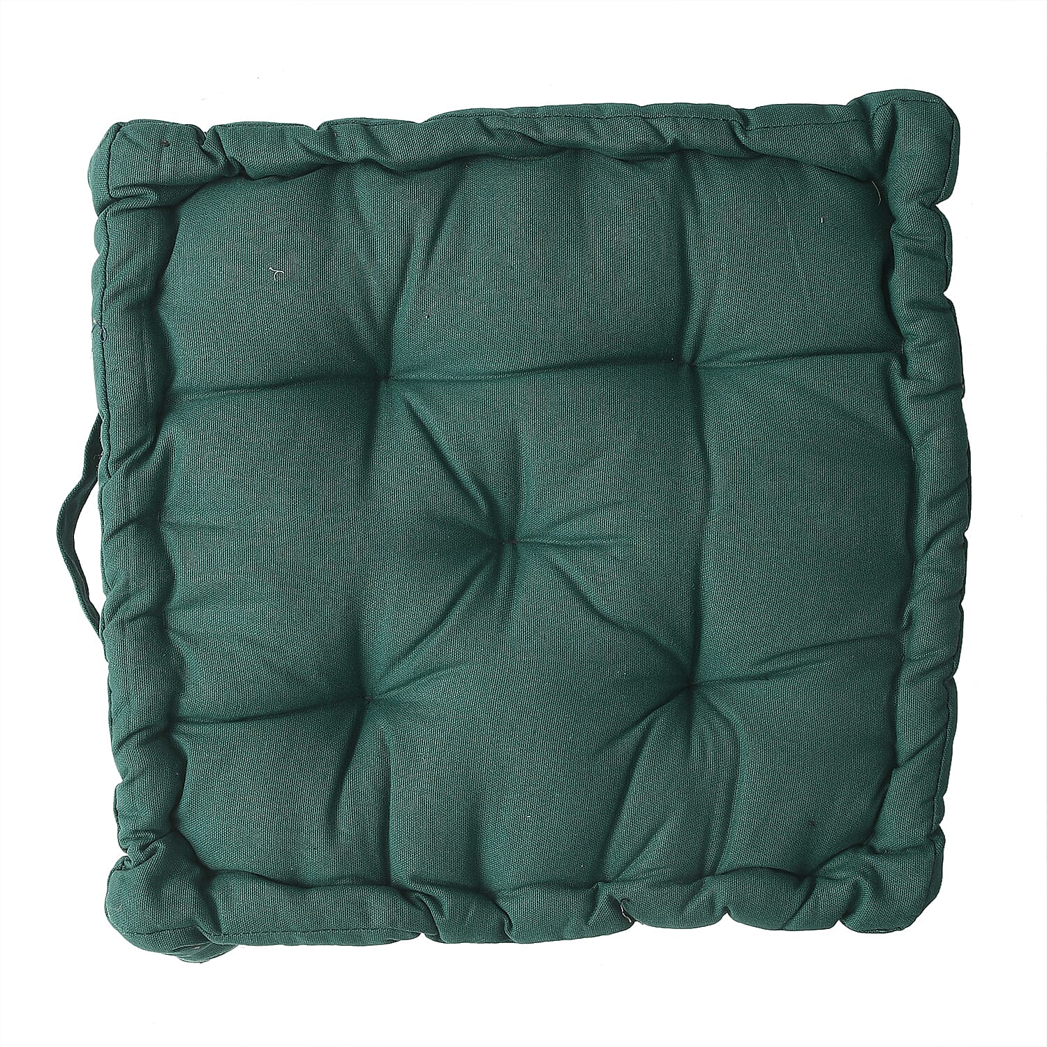 Cotton Solid Cushion Cover (Size 40x8 ) - Dark Green
