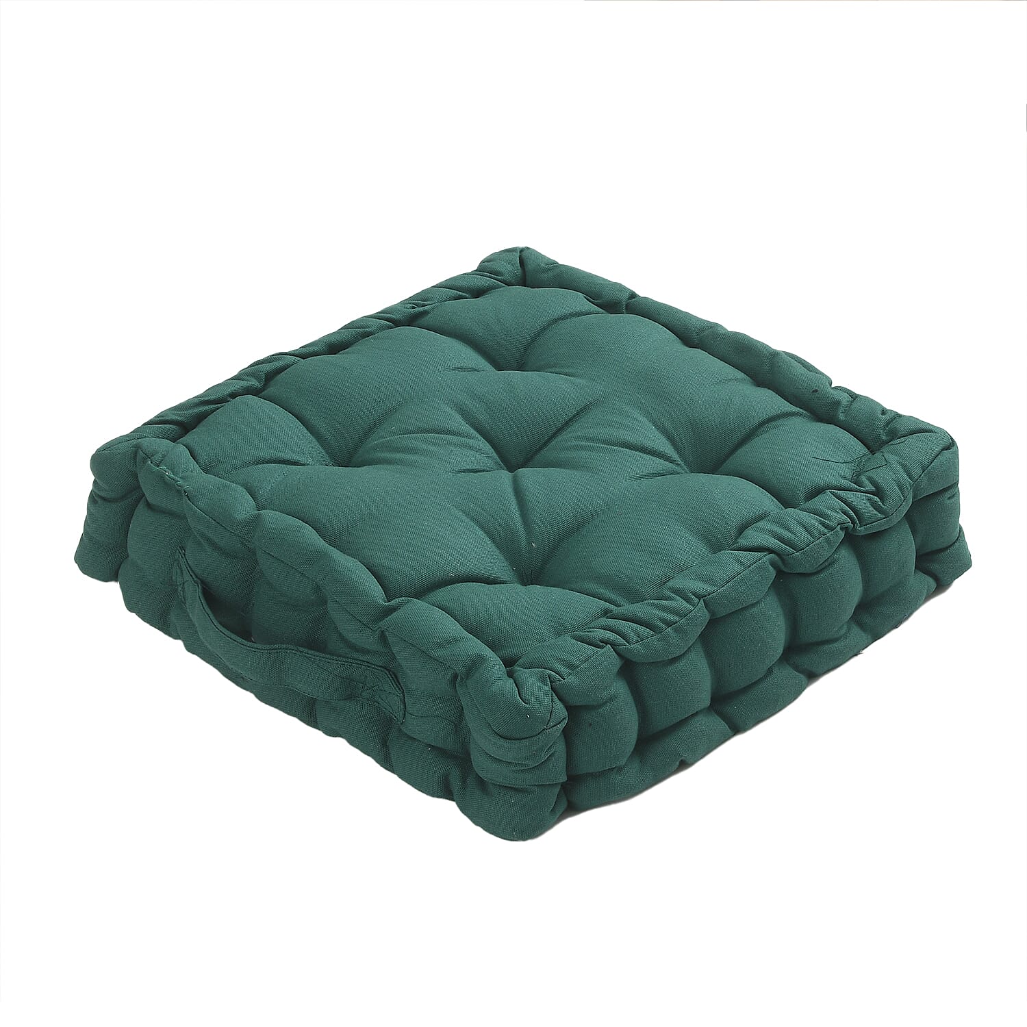 Cotton Solid Cushion Cover (Size 40x8 ) - Dark Green