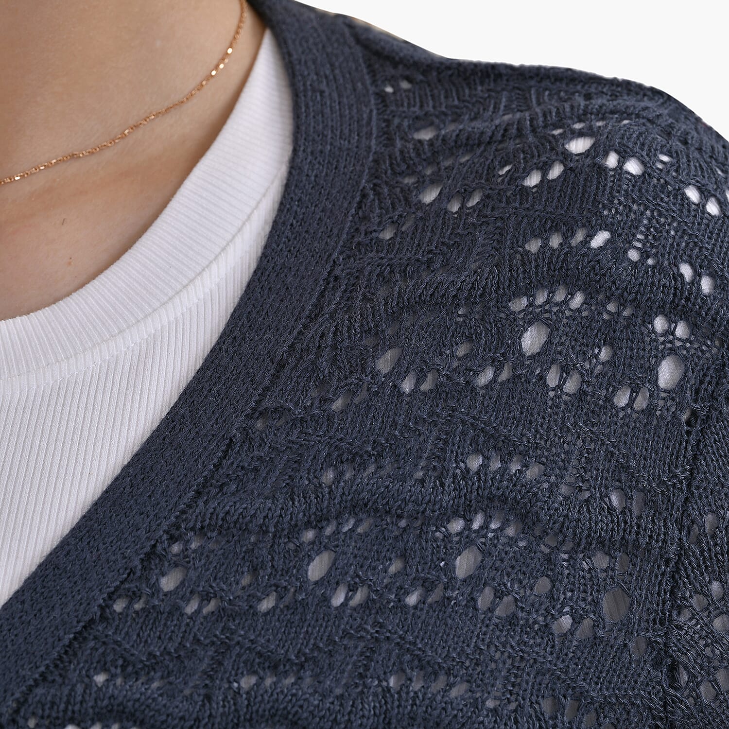 La Marey Acrylic Patterned Cardigan Jacket La Marey Acrylic Patterned Cardigan Jacket