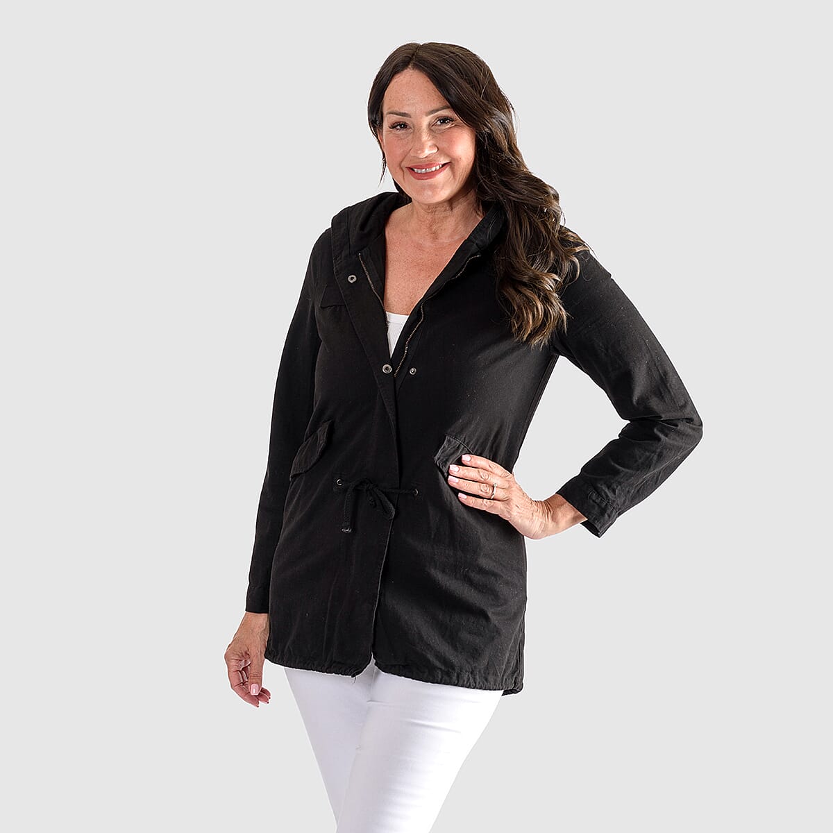 Closeout Deal - Summer Cotton Parka (Size L) - Black