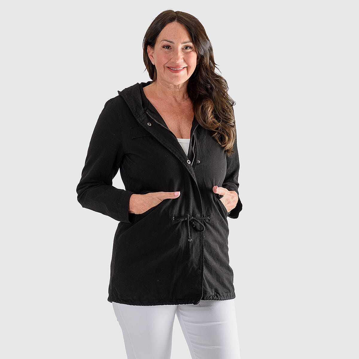 Closeout Deal - Summer Cotton Parka (Size XL) - Black