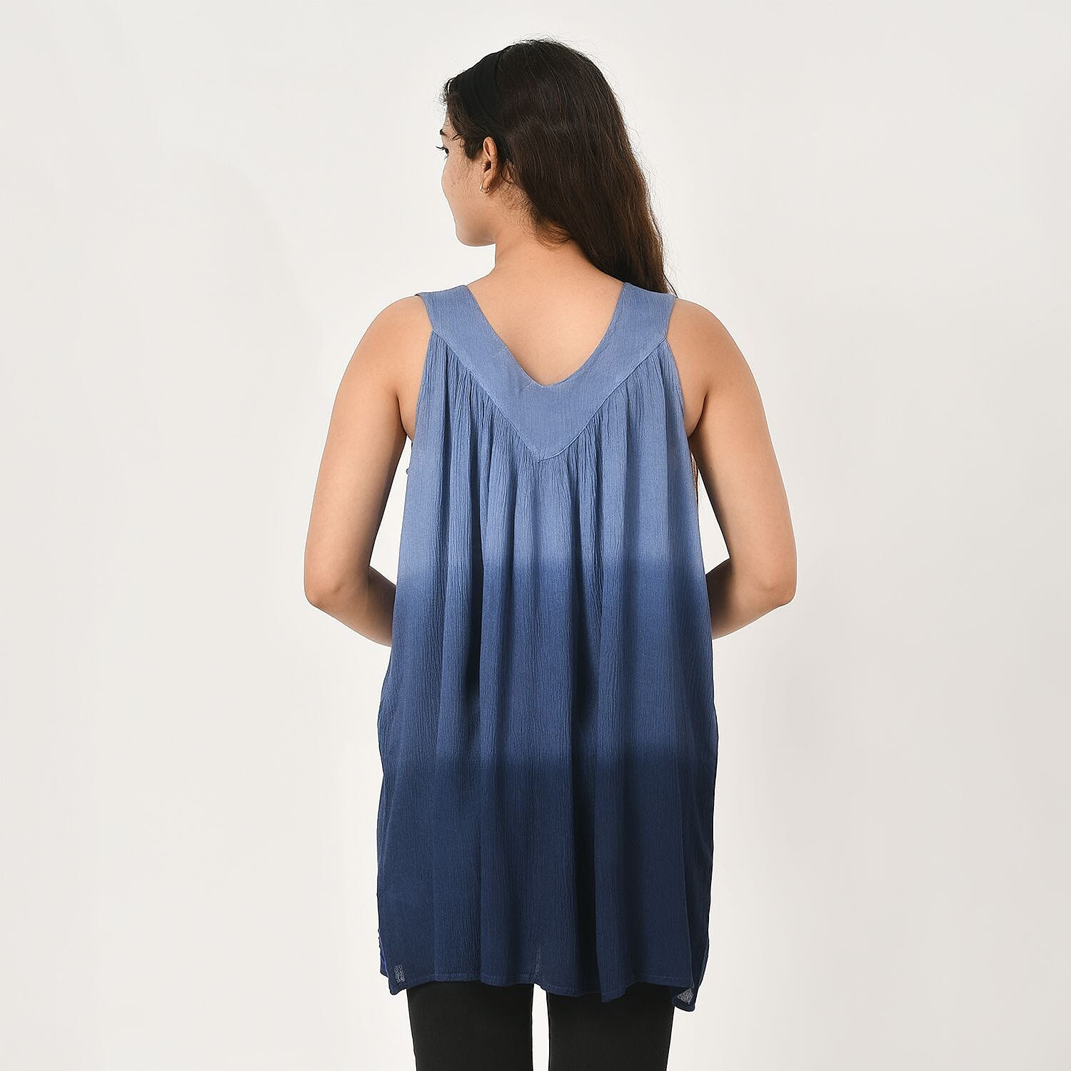 Tamsy Tie Dye Tunic (8-18) - Navy