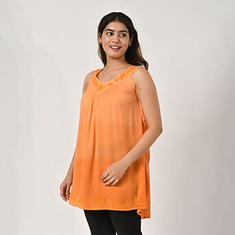 https://tjcuk.sirv.com/Products/77/7/7771306/Tamsy-Tie-Dye-Tunic-Size-76x1-cm-Orange-Purple_7771306_2.jpg?w=342&h=342