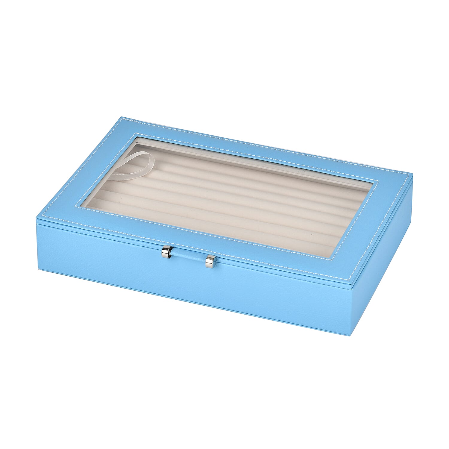 Jewellery Box (Size 26x17x5 ) - Turquoise Blue