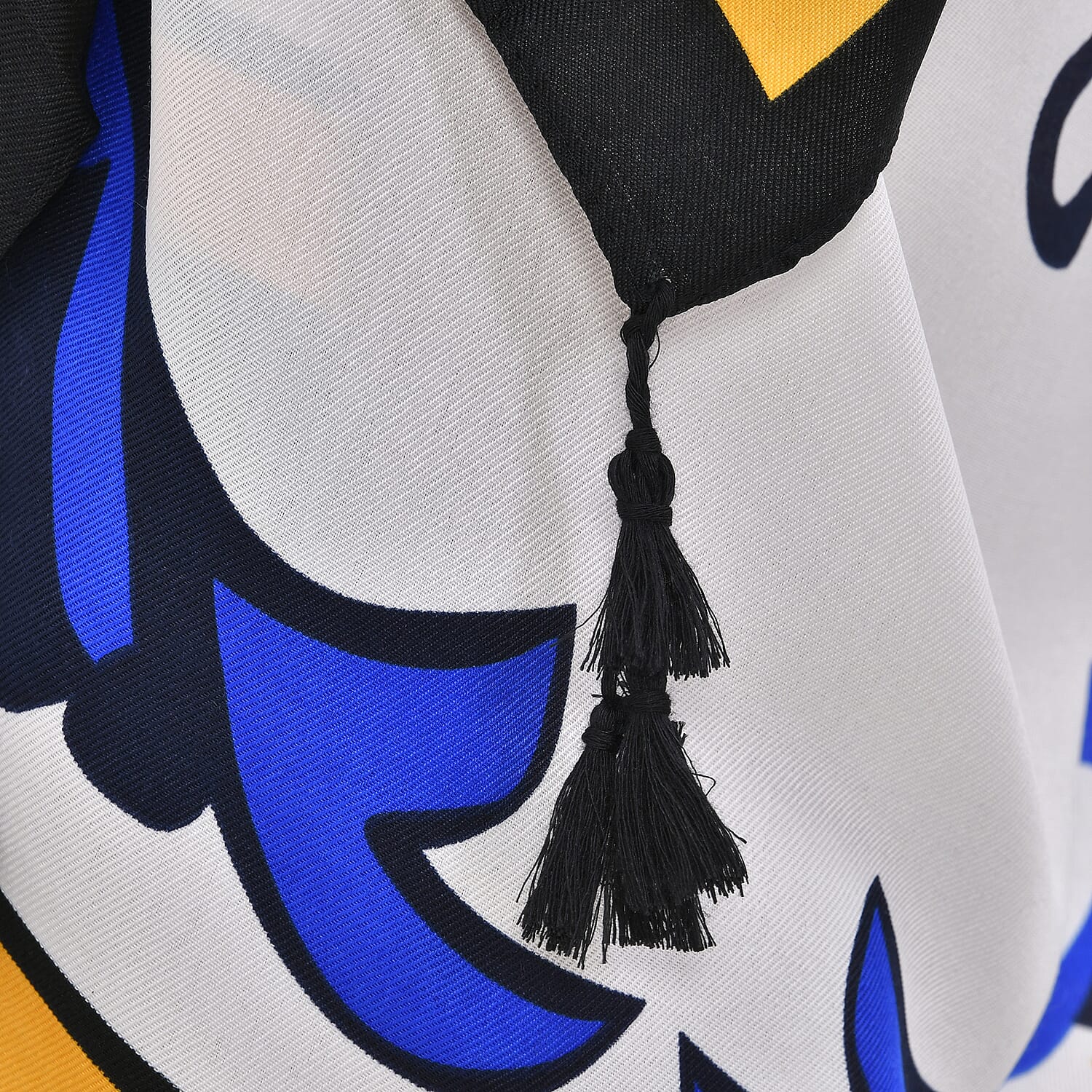 Closeout Deal Printed Cloud Brocade Long Scarf (Size 180x88 cm) - White