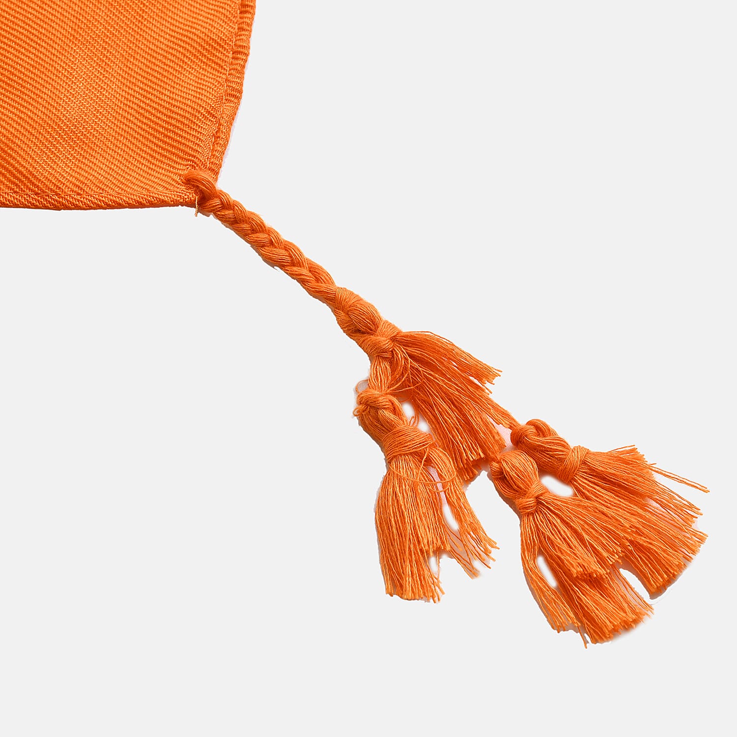 Closeout Deal Flower Printed Cloud Brocade Long Scarf (Size 180x88 cm) - Orange - Multi