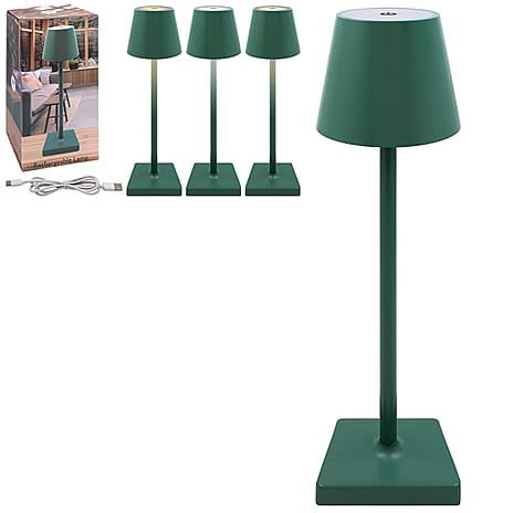 Lesser and Pavey Rechargeable Touch Lamp - Green