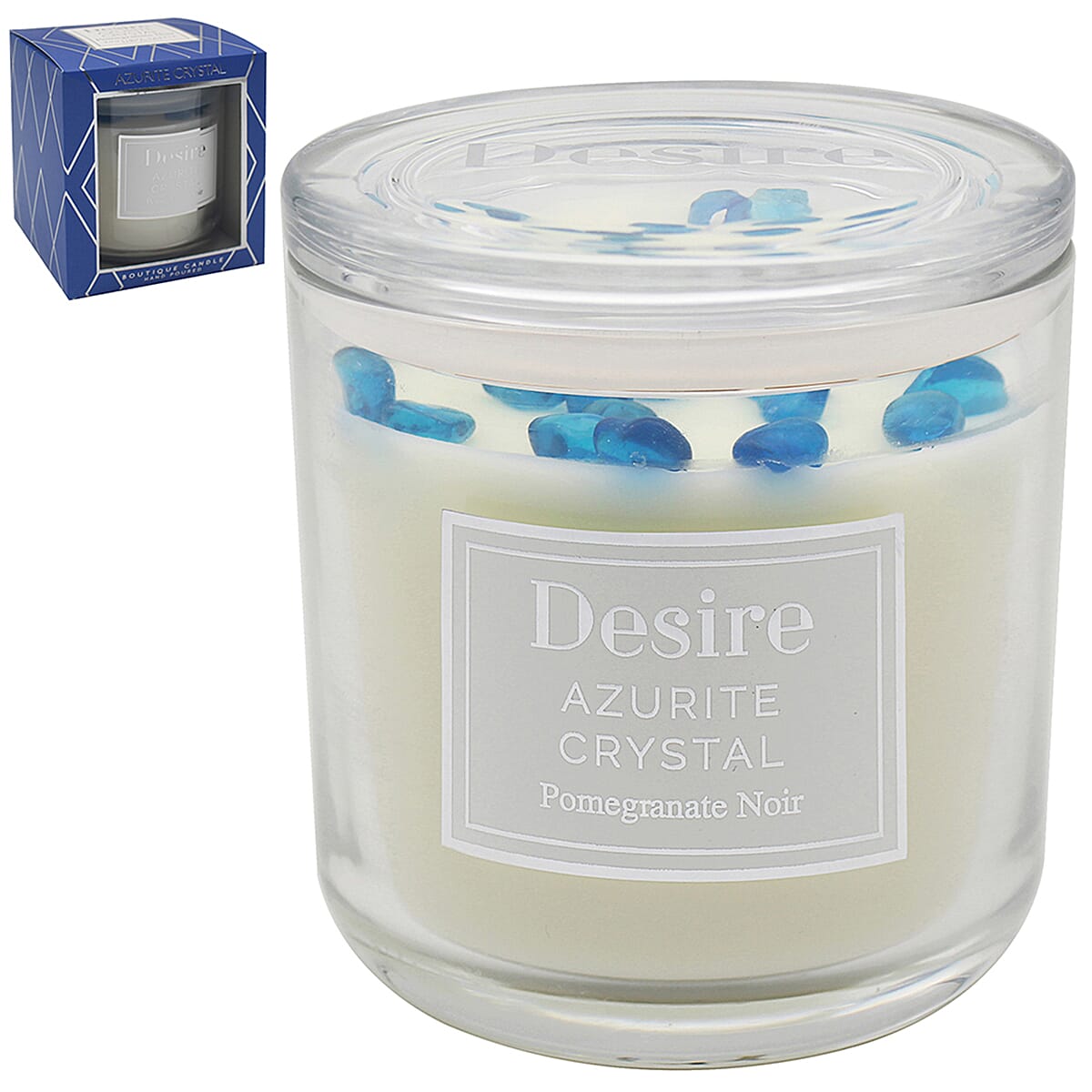 Desire Pomegranate Noir Candle - Blue