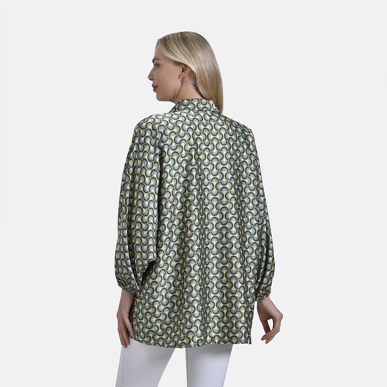 La Marey Soft Satin Printed Top