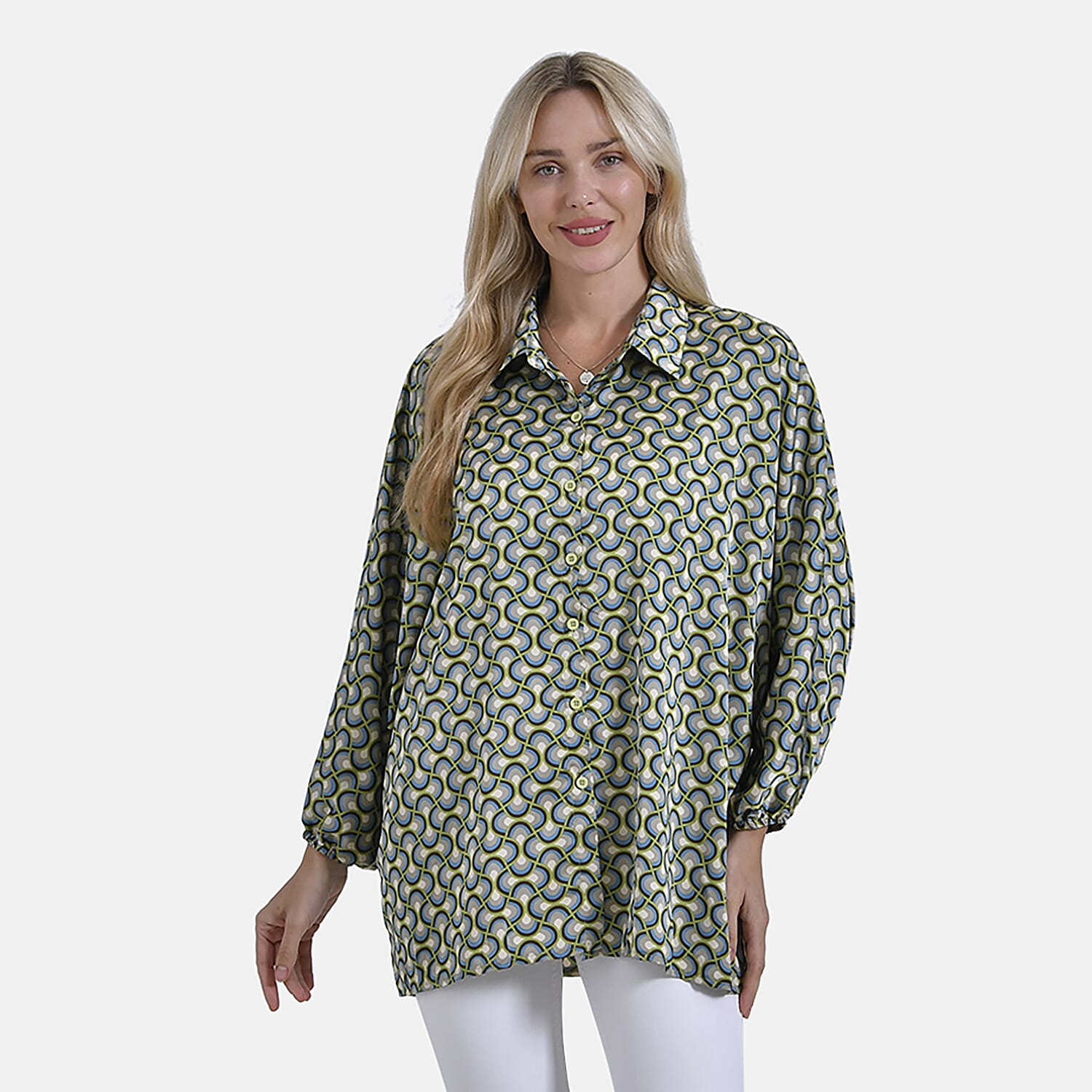 La Marey Soft Satin Printed Top