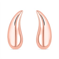 Lucy Q Drip Collection - Rhodium Overlay Sterling Silver Stud Drop Earrings